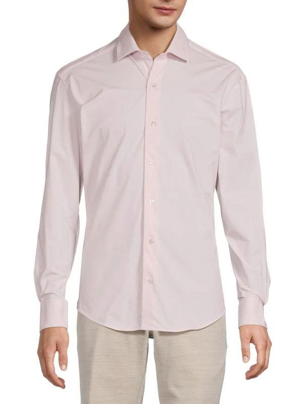 Bertigo Solid Dress Shirt 1
