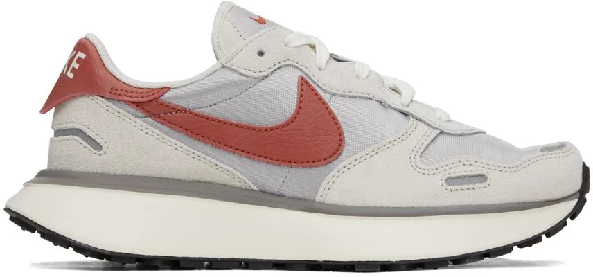 NIKE Gray Phoenix Waffle Sneakers 1