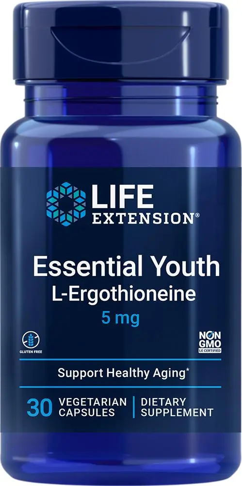 Life Extension Life Extension Essential Youth L-Ergothioneine, 30 vegetarian - 5 mg (5 mg, 30 vegetarian capsules)
