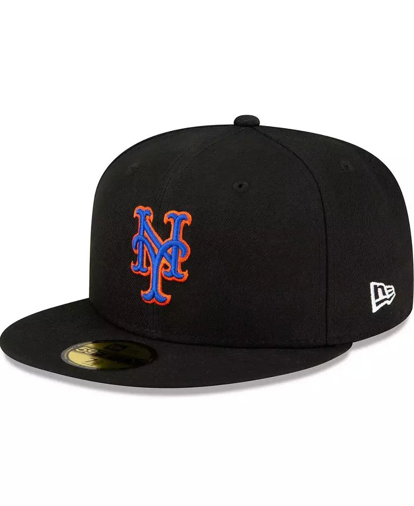New Era Men's Black New York Mets Authentic Collection Alternate On-Field 59FIFTY Fitted Hat 1