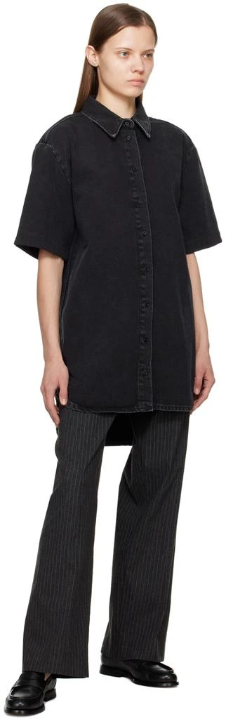 Loulou Studio Black Sant Denim Minidress 4
