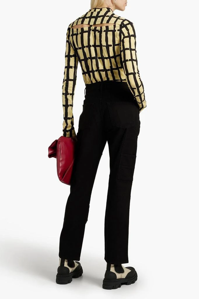 FRAME Le Slouch cotton-canvas straight-leg pants 3