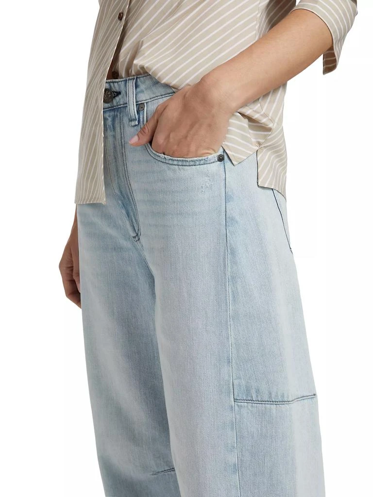Rag & Bone Charlie High-Rise Barrel-Leg Jeans 6