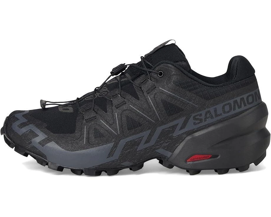 Salomon Salomon Speedcross 6 417440 Sneakers Men's Black Red Low Top Trail Running Shoes 3