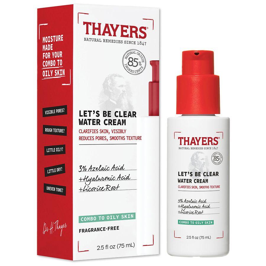 Thayers Let's Be Clear Water Face Cream Fragrance Free