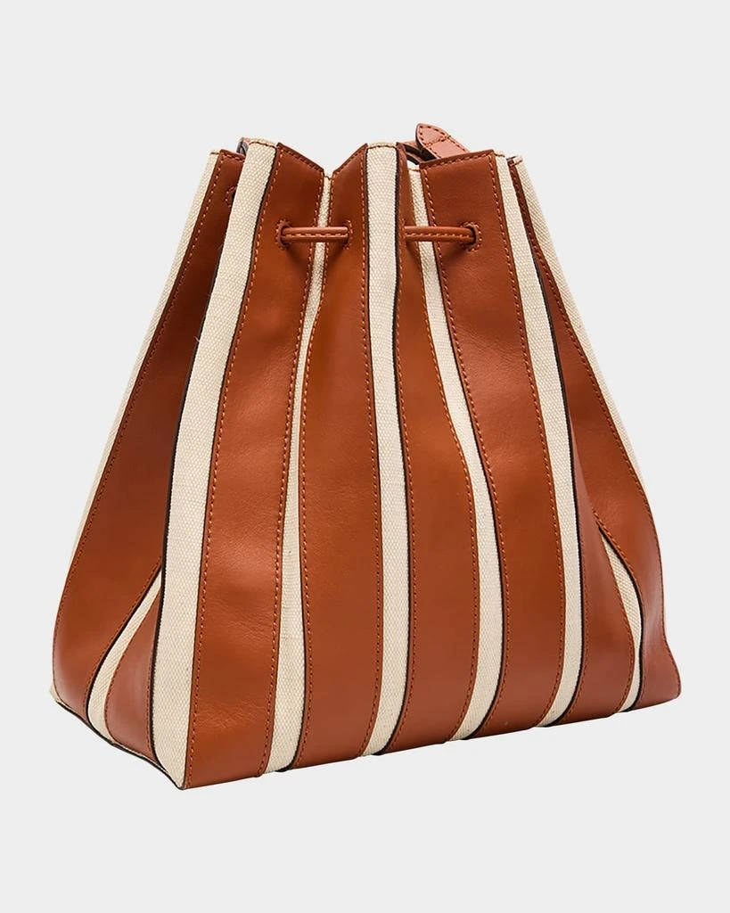 Ulla Johnson Alma Everyday Pleated Leather Bucket Bag 3