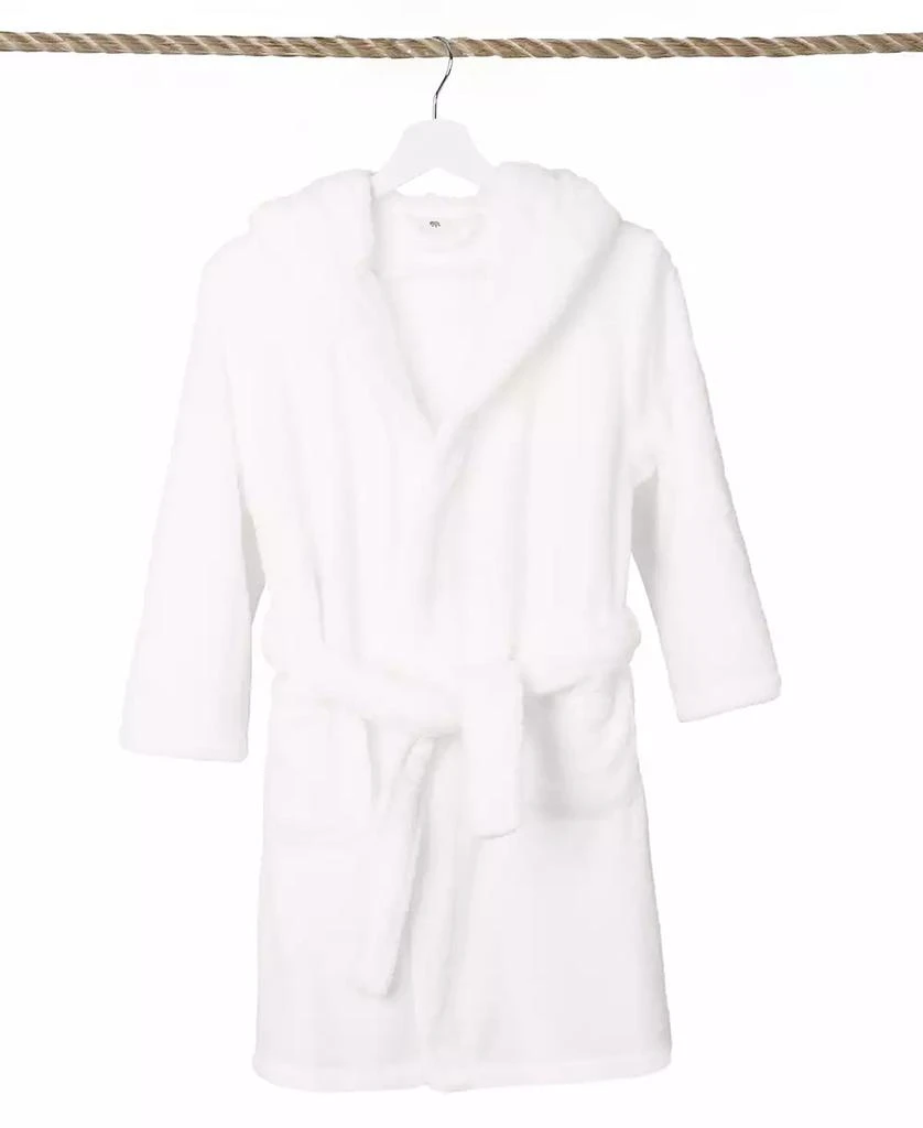 Linum Home Textiles Kids Super Plush Double Brushed Hooded Polyester Bathrobe 2