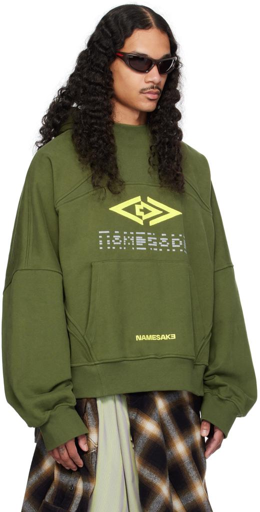 NAMESAKE Green Chester Pullover Hoodie