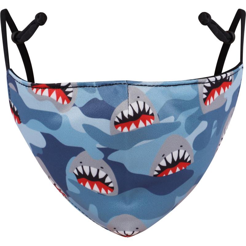 OMG! Accessories Tiny shark face mask in blue