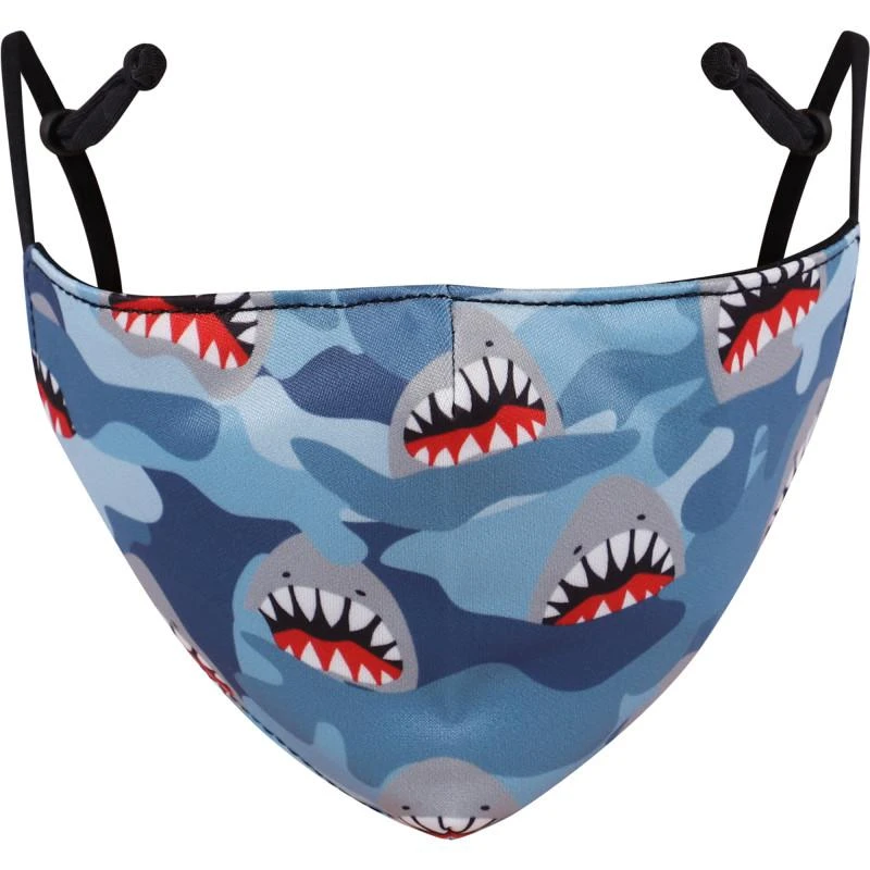 OMG! Accessories Tiny shark face mask in blue 2