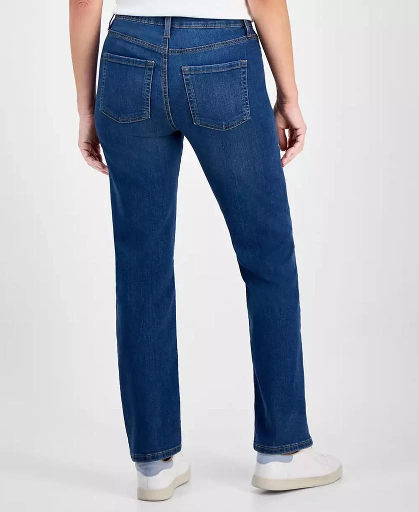 Style & Co Petite Mid-Rise Straight-Leg Denim Jeans, Exclusively at Macy's 2