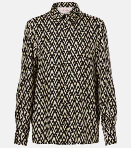 Valentino Toute La V silk twill shirt 1