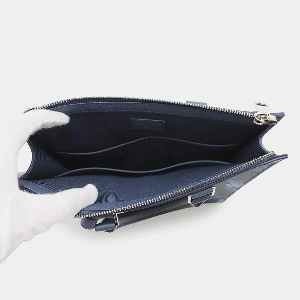 Louis Vuitton Louis Vuitton Sac Plat Messenger Navy Monogram Watercolor 6