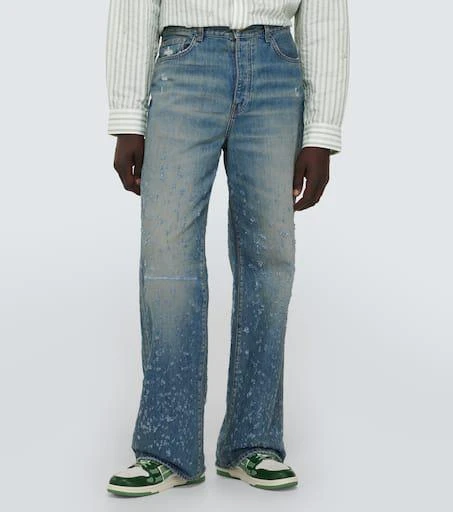 AMIRI Shotgun distressed wide-leg jeans 3