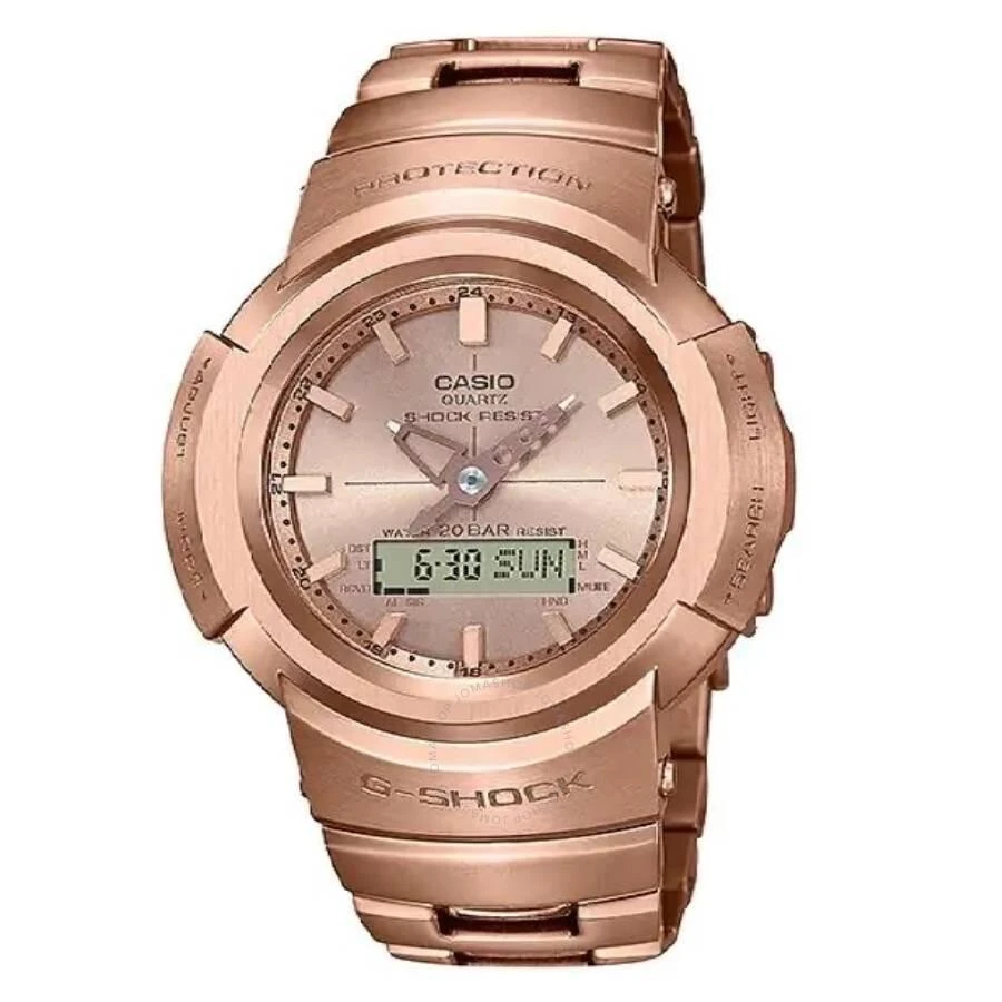 Casio G-Shock AWM-500 Series Quartz Analog-Digital Rose Gold Dial Watch AWM-500GD-4ADR 1