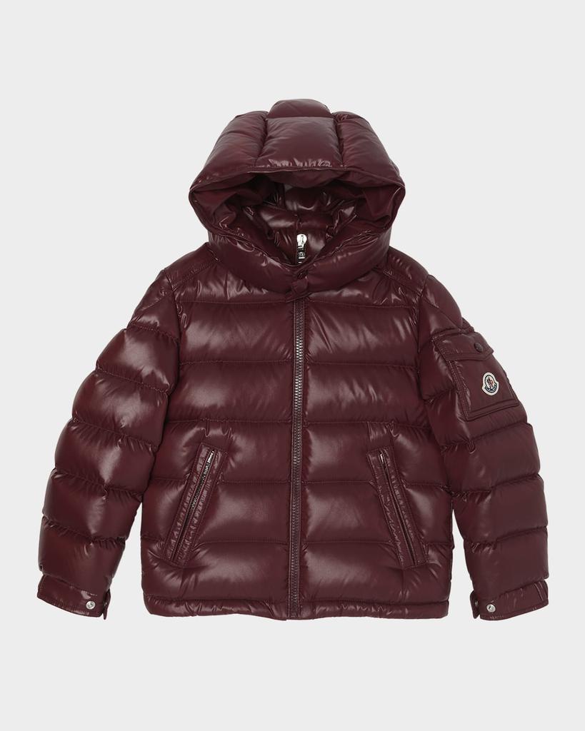 Moncler Boy's Maya Hooded Short Down Jacket, Size 12-14