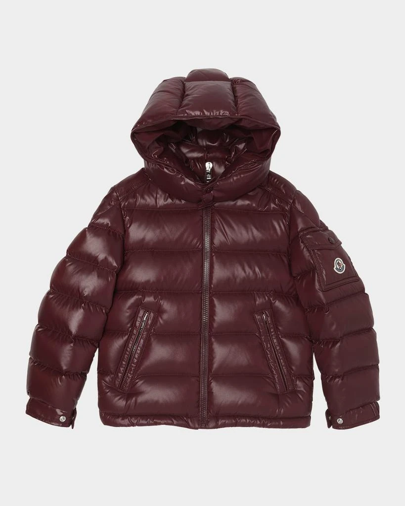 Moncler Boy's Maya Hooded Short Down Jacket, Size 12-14 1