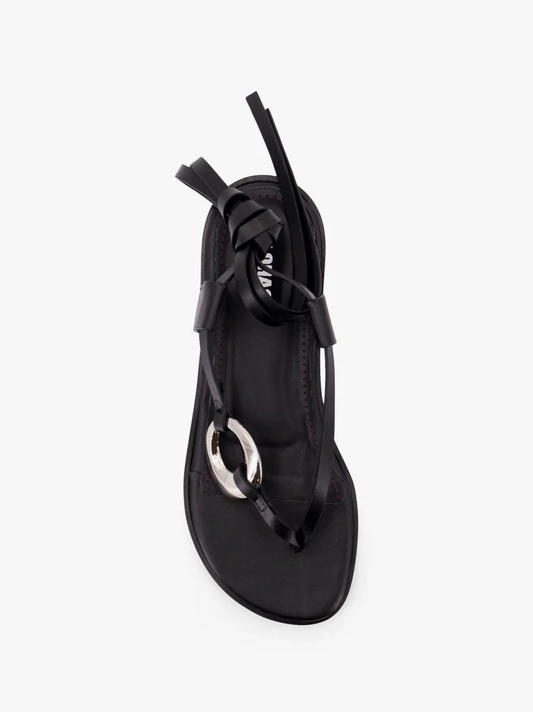 ALOHAS Morosia leather thong sandals with metal ring 4