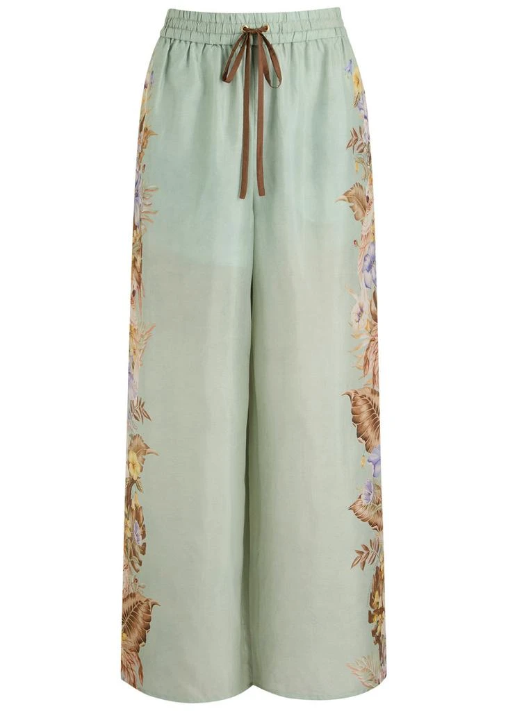Zimmermann Coco floral-printed silk trousers 1