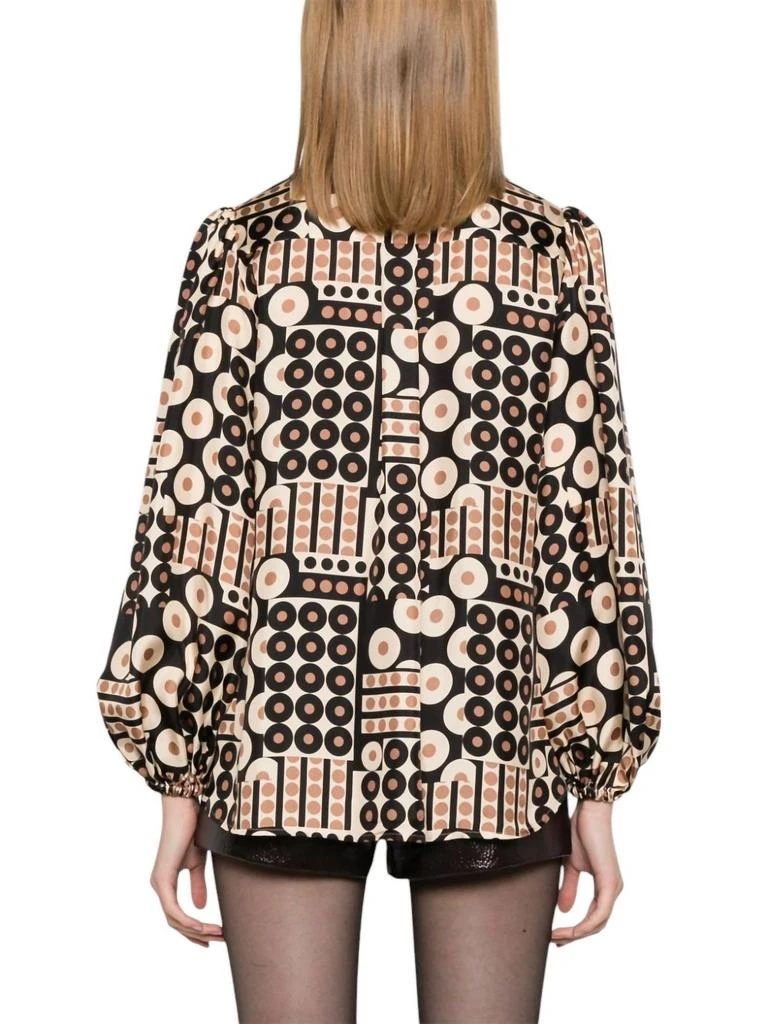 Zimmermann Illustration Billow Shirt In Black 3