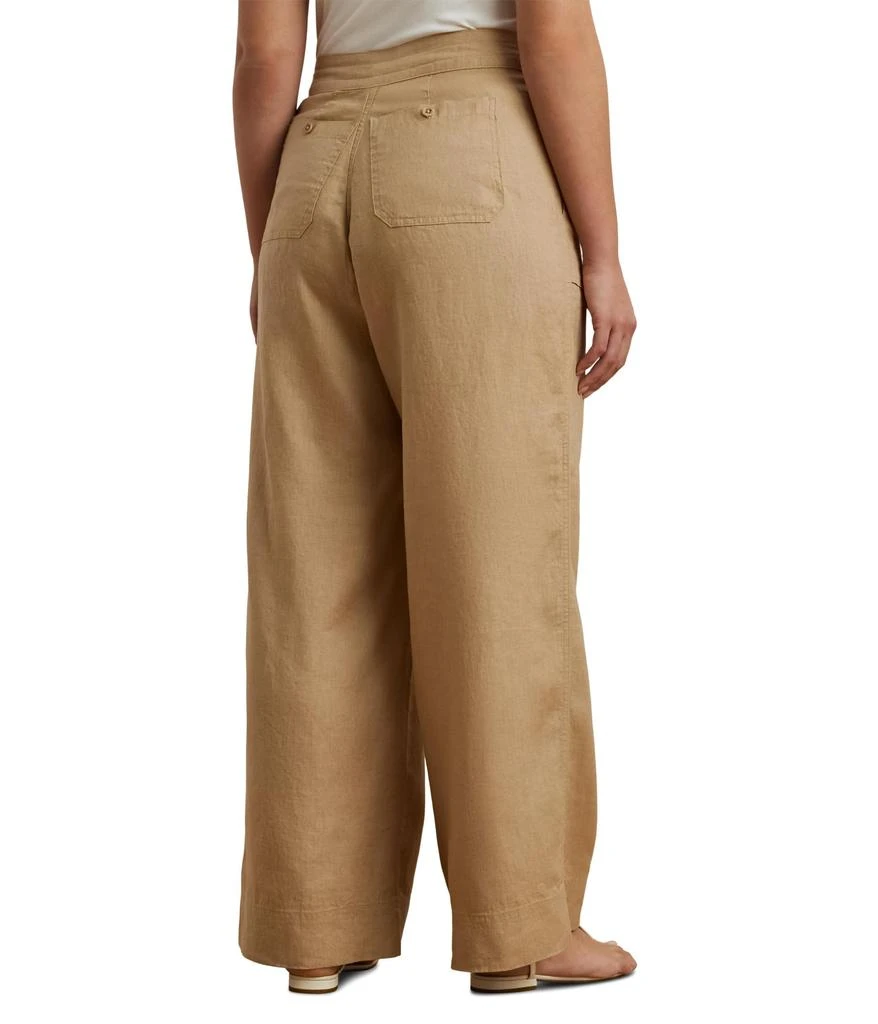 Ralph Lauren Plus Size Linen Wide-Leg Pants 2