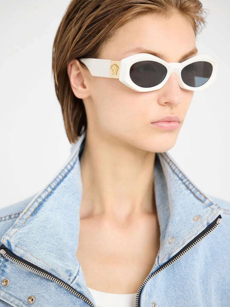 Versace Oval Acetate Sunglasses 1