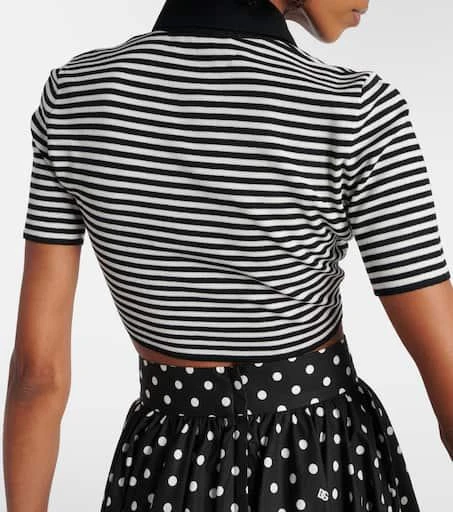 Dolce 
Gabbana Cropped wool polo shirt 5