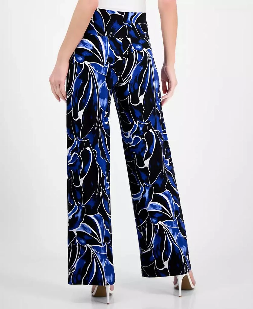 Anne Klein Petite High-Rise Pull-On Wide-Leg Pants 4