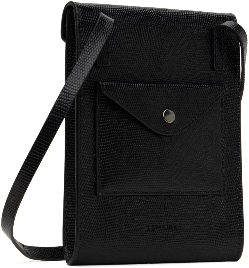 LEMAIRE Black Enveloppe Strap Shoulder Bag 3