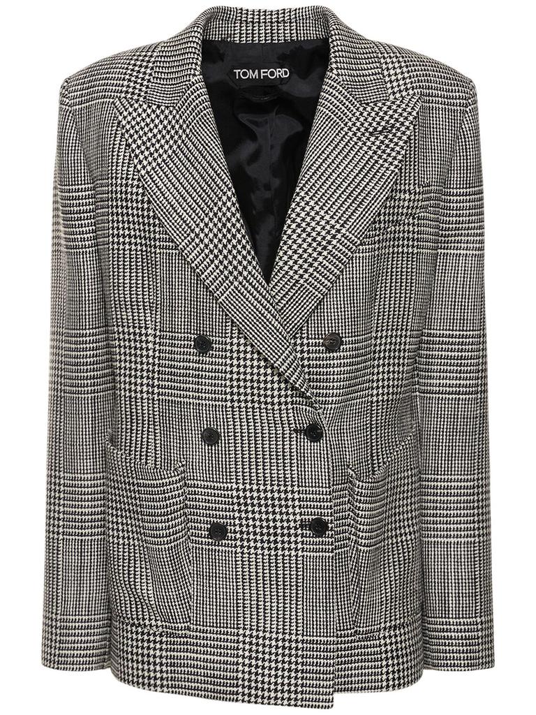 TOM FORD Prince Of Wales Wool Jacket