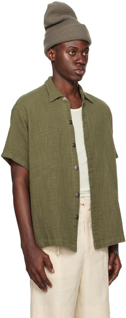 Greg Lauren Khaki Boxy Shirt
