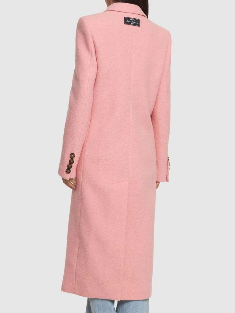 MSGM Wool Felt Single Breast Long Coat 3