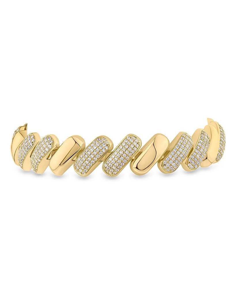 Kenneth Jay Lane Pavé Bar Flex Bracelet 2