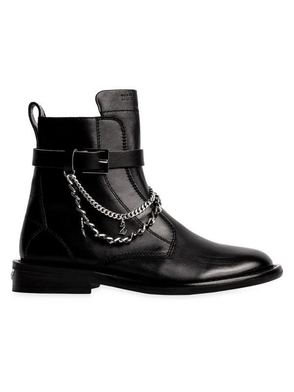 Bottes western en cuir noires Sartore, €529
