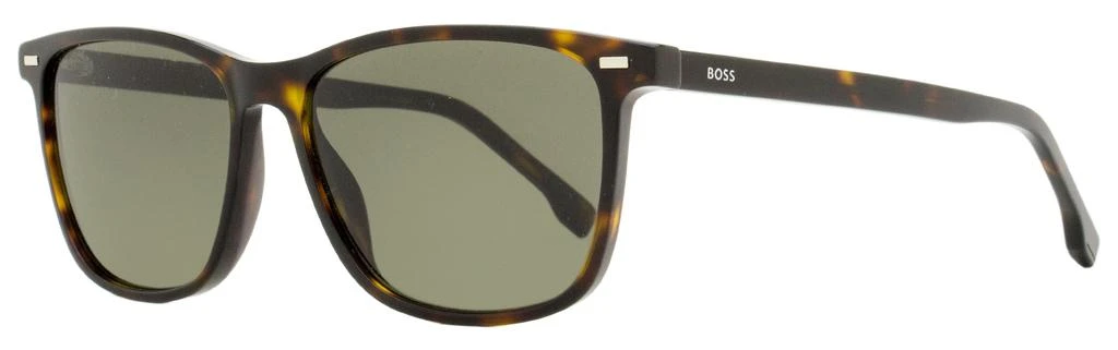 Hugo Boss Boss Men's Rectangular Sunglasses 1554/O/S 086IR Havana 56mm 1