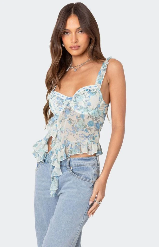 Edikted Cascade Ruffled Bra Top 3