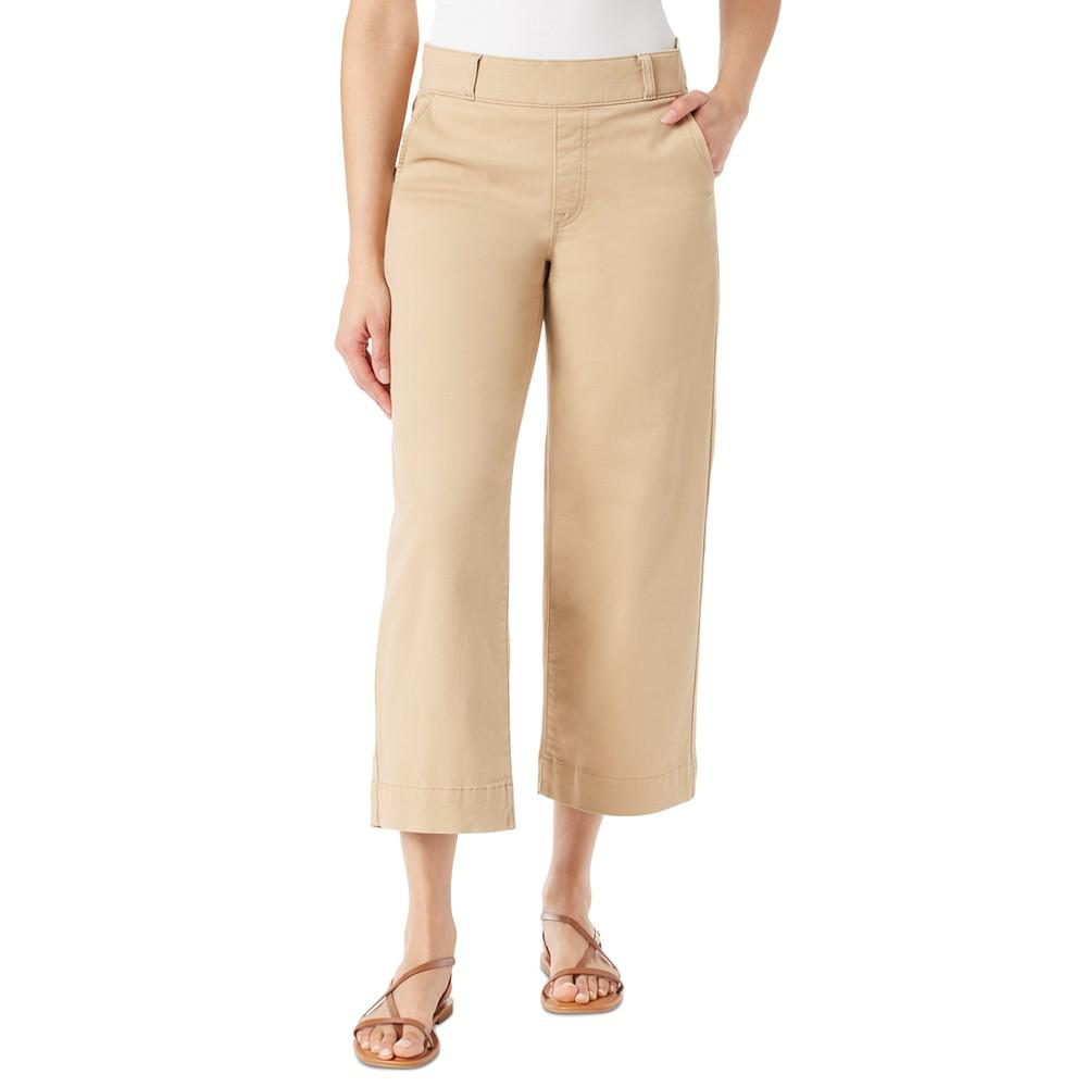 Gloria Vanderbilt Petite Amanda Shape Effect Wide-Leg Crop Jeans