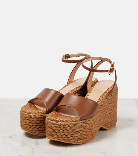 Gianvito Rossi Leather platform espadrilles 4