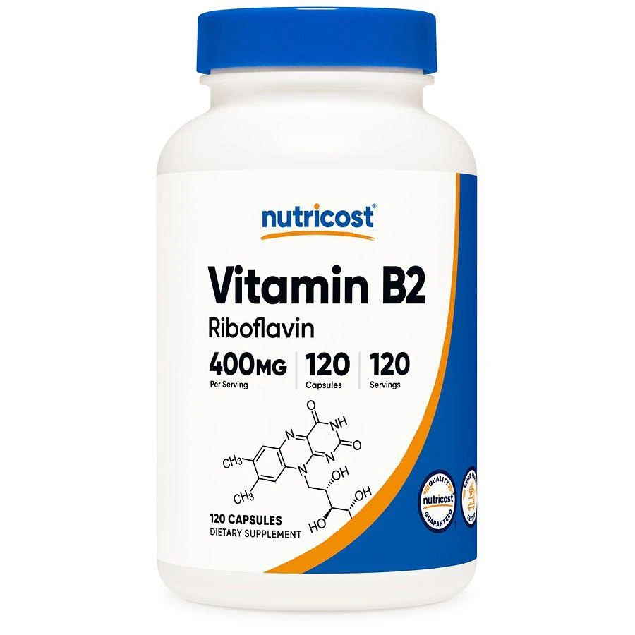 Nutricost Vitamin B2 (Riboflavin) Capsules 400 mg 1