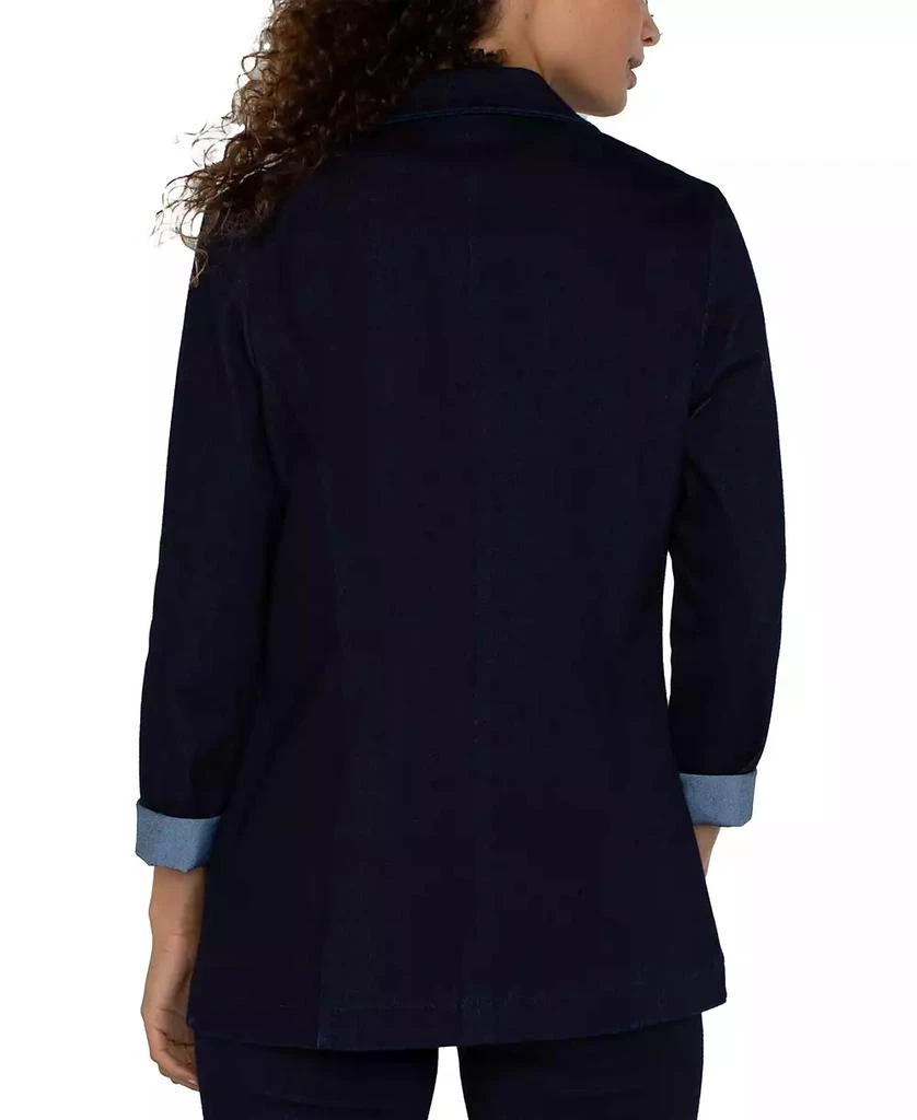 Liverpool Women's Denim Knit Boyfriend Blazer 2