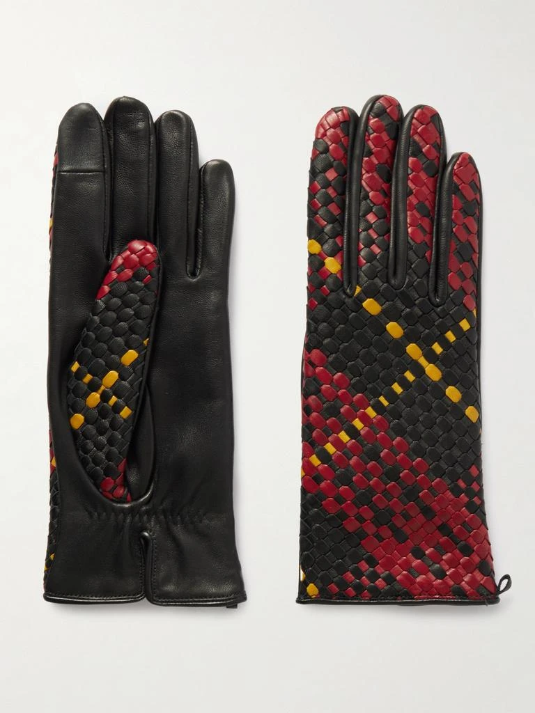 Agnelle Stanilas Woven Leather Gloves