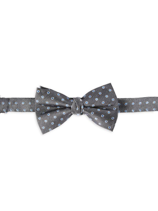Andrew Marc Boy's Silk Blend Pre Tied Bow Tie