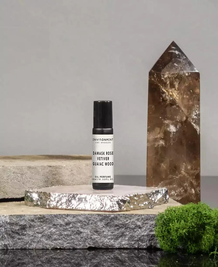 ENVIRONMENT Damask Rose, Vetiver & Guaiac Wood Roll-On Oil Perfume (Inspired by 5-Star Luxury Hotels), 0.33 oz. 2