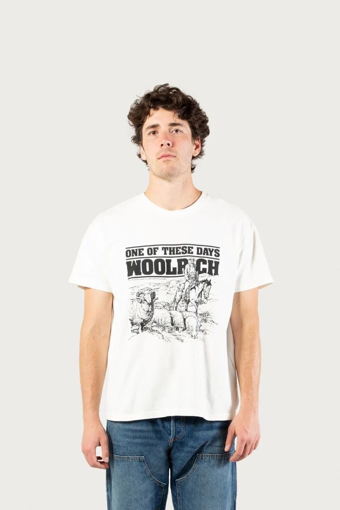 WOOLRICH T-shirt in Pure Cotton - One Of These Days / Woolrich - Men - White 1