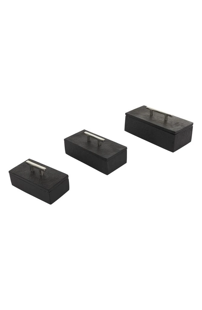 UMA Contemporary Set of 3 Decorative Marble Boxes 4