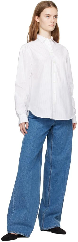 Totême White Pinstripe Shirt 4
