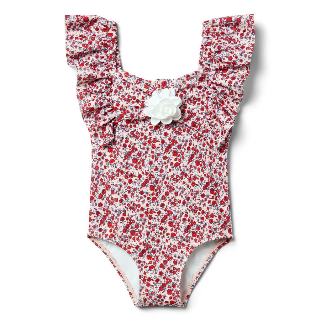 Janie and Jack Flower One-Piece (Toddler/Little Kid/Big Kid)