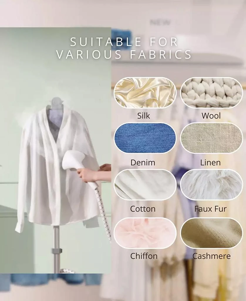 SALAV Complete Garment Steamer with Smart Auto Off Pivoting Ironing Board and 6 Steam Settings 7