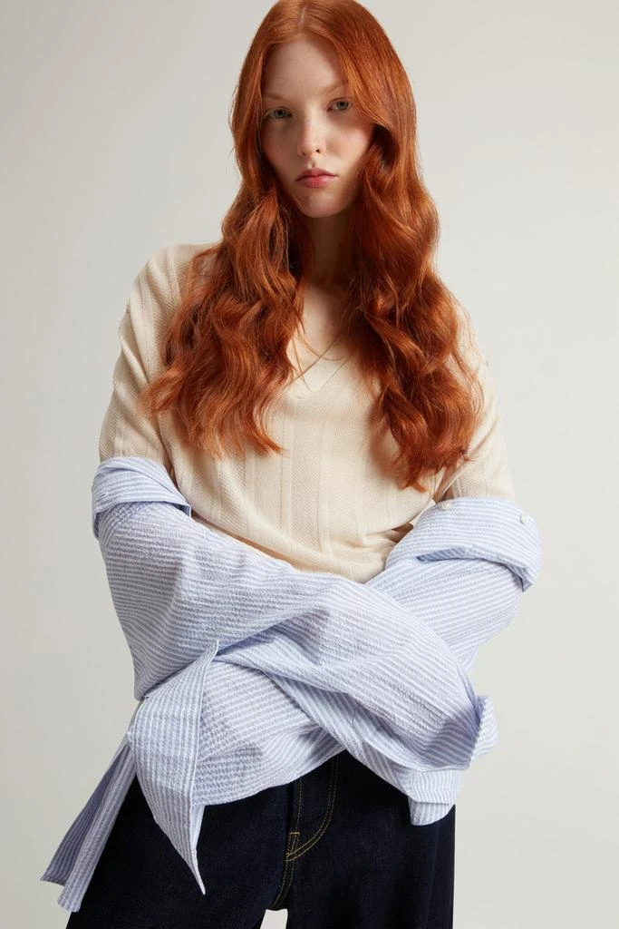 Woolrich Knit Polo Shirt - Women - White 4
