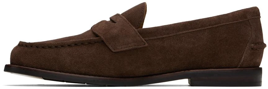 Ralph Lauren Brown Alston Suede Penny Loafers 3